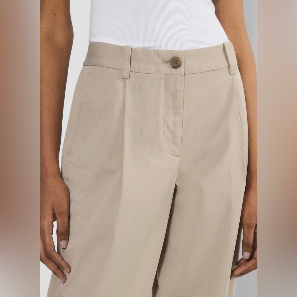 Aritzia Chino Mid-rise Carrot Pant in Beige Tan Washed Tundra Taupe - Picture 4 of 12